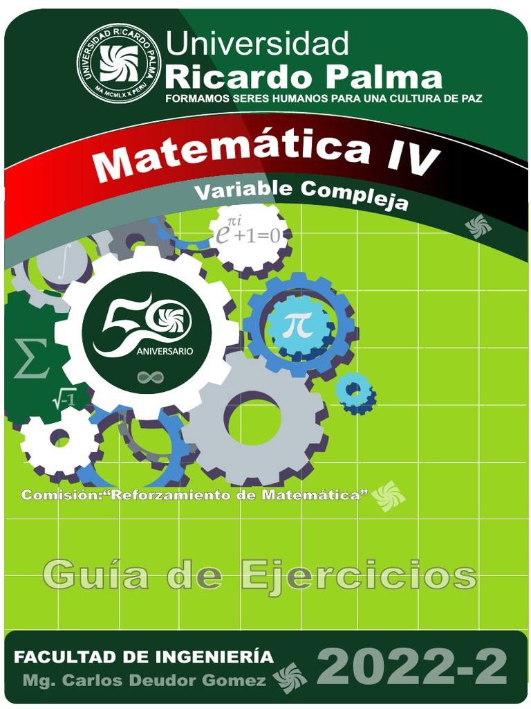 Guia 1 de MAT - IV (Variable Compleja) | PDF | Función (Matemáticas ...