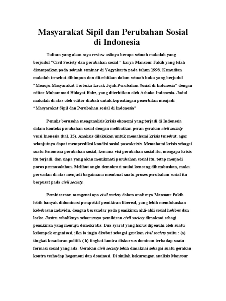 Contoh Critical Review