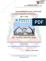 Municipalidad Distrital de El Porvenir Plan de Gobierno Municipal 2023 - 2026