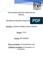 Universidad Nacional Autónoma de México: Comunicación Oral. Subtema Completo