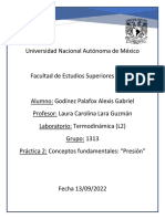 Reporte de Práctica 2 Conceptos Fundamentales Presion Godínez Palafox Alexis Gabriel