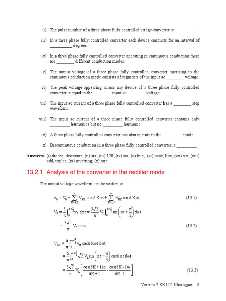 8 L13 (DK) (Pe) ( (Ee) Nptel) PDF Rectifier Power Electronics