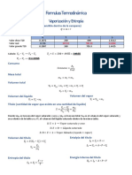 Formulas Termo - Vaporización