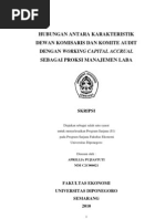 Download Hubungan Antara Karakteristik Dewan Komisaris Dan Komite Audit Dengan Working Capital Accrual Sebagai Proksi Manajemen Laba by vitapita SN59860459 doc pdf