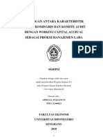 Hubungan Antara Karakteristik Dewan Komisaris Dan Komite Audit Dengan Working Capital Accrual Sebagai Proksi Manajemen Laba