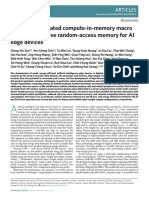 A CMOS-integrated Compute-In-Memory Macro