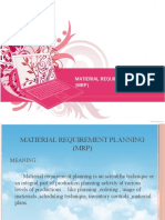 Matierial Requirement Planning (MRP) Main