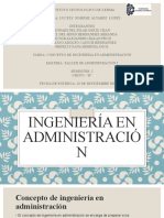 Concepto de Ingenieria en Administracion