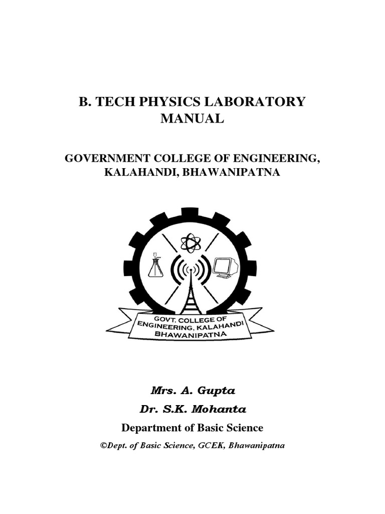 Lab Manual Physics PDF