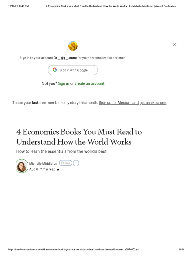 Books To Read To Understand Economics