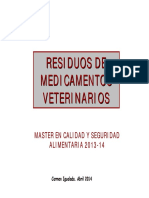 Residuos de Medicamentos Veterinarios