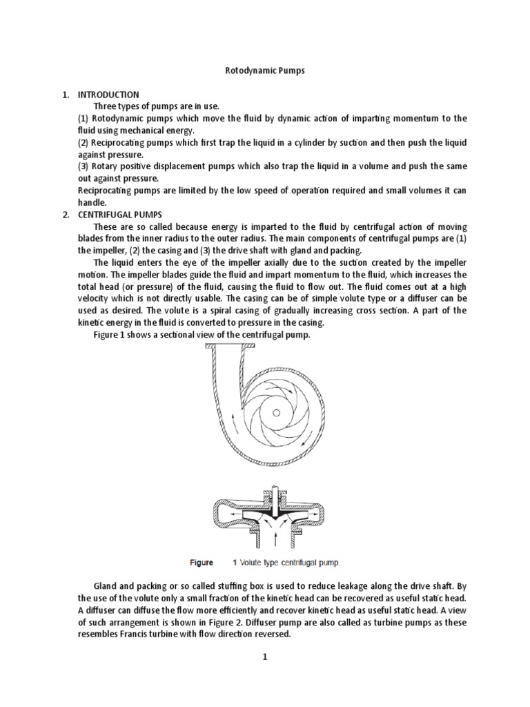 Overview of Rotodynamic Pumps | PDF
