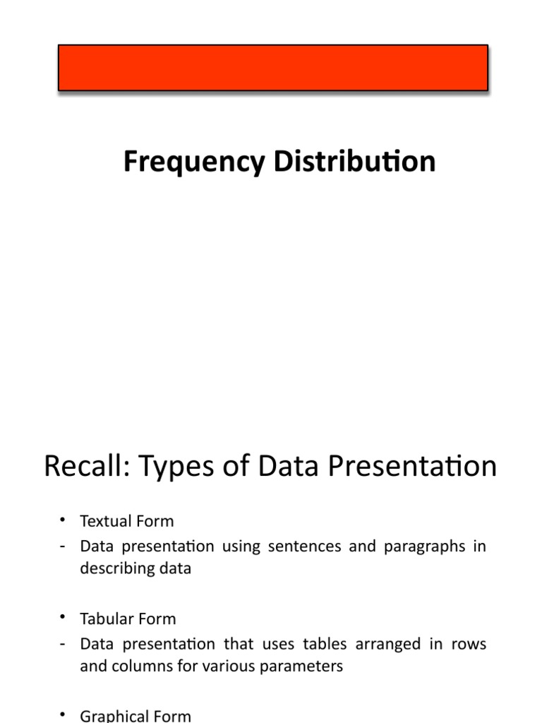 5.5 - Frequency Distribution | PDF