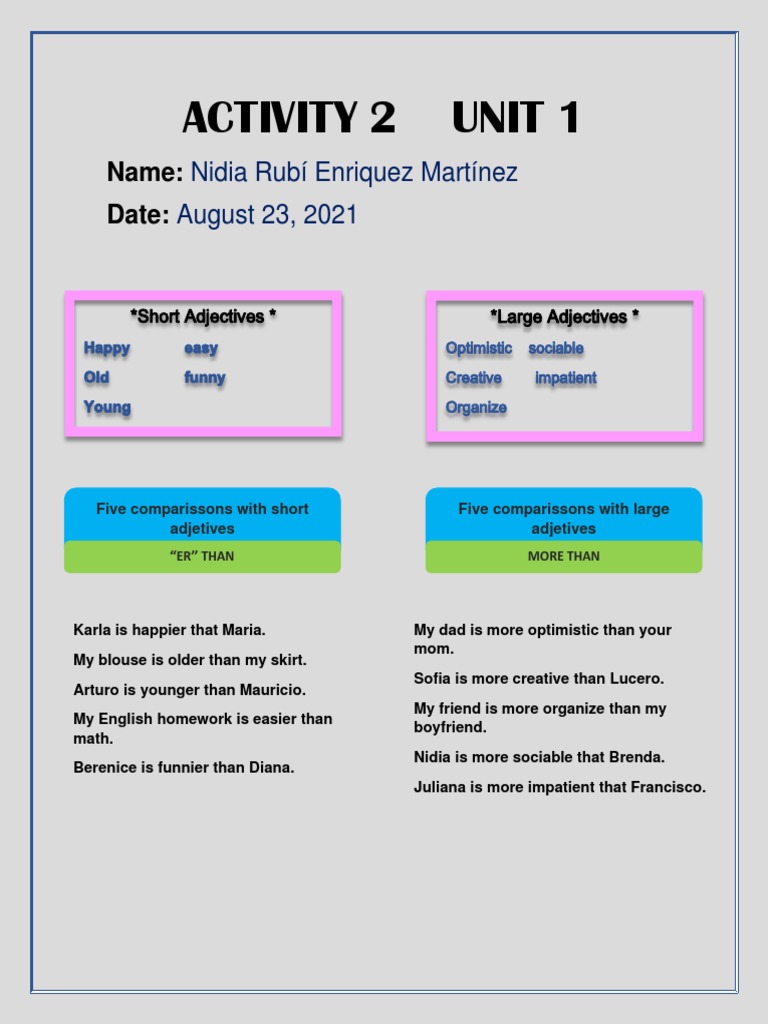 Activity 2 Unit 1 | PDF