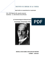 La Fenomenología de Edmund Husserl