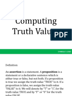 4.3 - Computing Truth Values