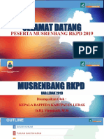 Musrenbang RKPD Kabupaten 2019 Final