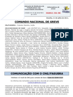 Informe do Comando Nacional de Greve - 11 de julho de 2011