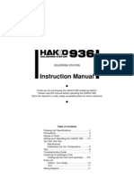 Hakko Soldering Station Manual