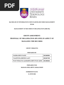 Organisation Proposal Imr451