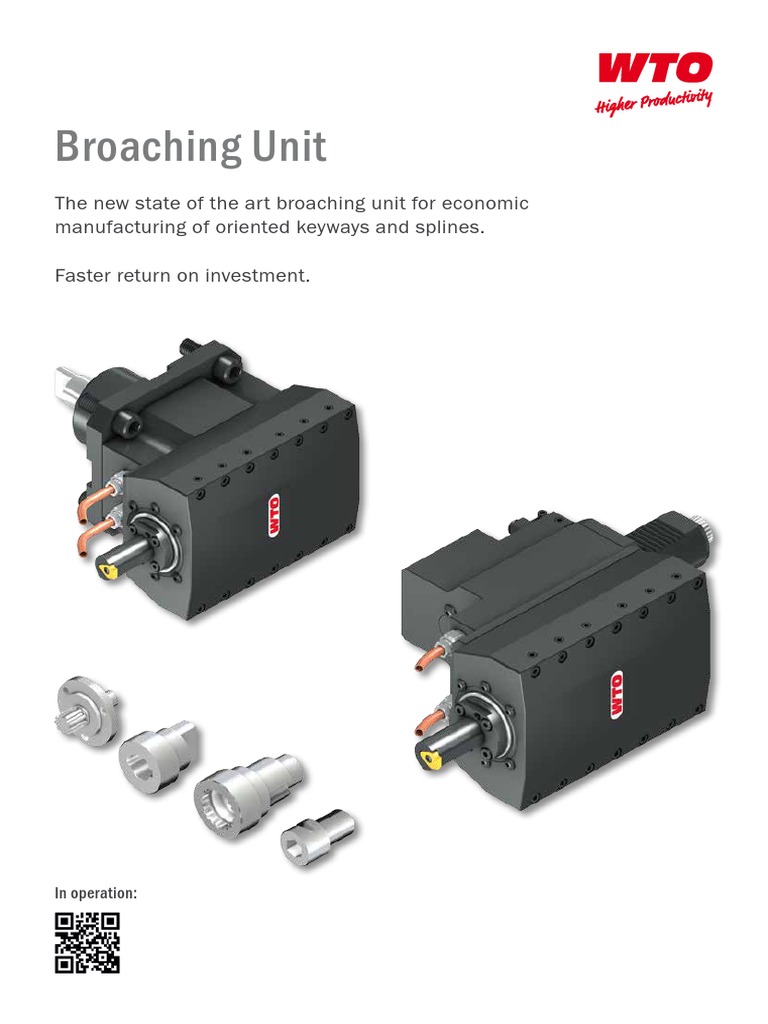 Broaching Unit en | Download Free PDF | Equipment | Mechanical Engineering