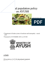 National Population Policy On AYUSH