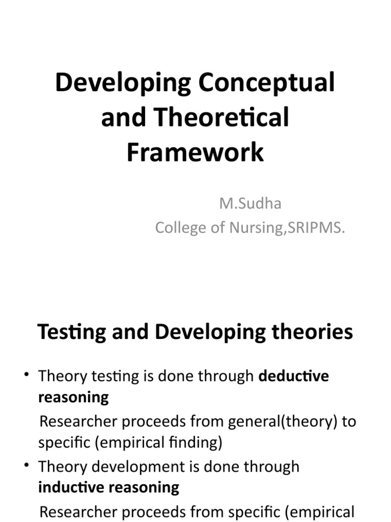 Developing a Conceptual Framework | PDF | Theory | Conceptual Model