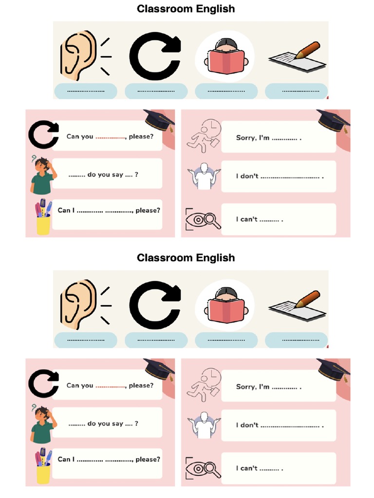 Classroom English | PDF