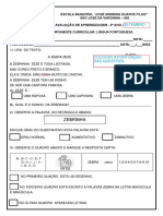 Língua Portuguesa 3º Bimestre Versão 01 para Correção.