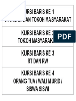 MILAD - Layout Kursi