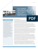 Isg Series Integrated Security Gateways: Product Overview