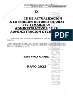 Adm Estado Ix Apéndice de Actualización Mayo 2022 Vol 1