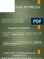 REGIME LEGAL DE PREÇOS