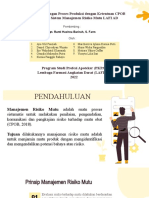 Tugas Khusus Analisis GAP Produksi FIX