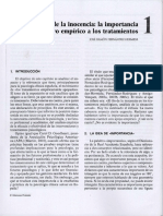 El Final de La Inocencia: La Importancia Del Apoyo Empírico A Los Tratamientos