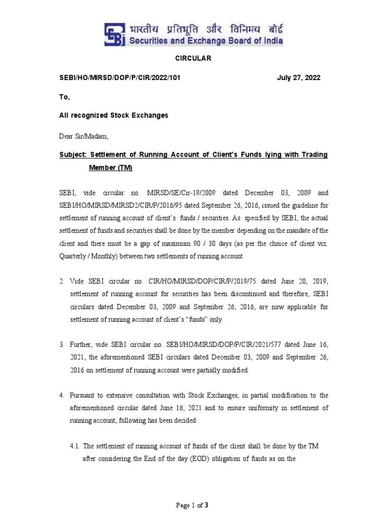 Sebi Master Circular November 11 2024