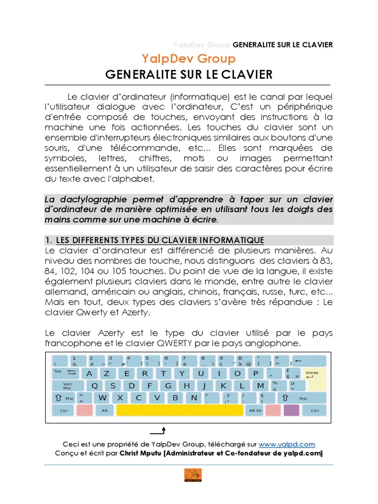 T090 - 25 Raccourcis Clavier Indispensable Dans Word PRT-1, PDF, Clavier  d'ordinateur