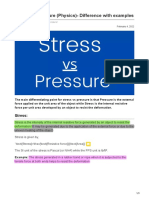 Stress Vs Pressure