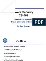 Network Security Lecture on Basic Concepts and OSI Security Architecture