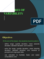 MEASURES OF VARIABILITY