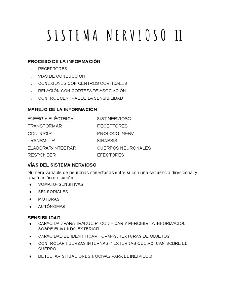 Sistema Nervioso Ii Pdf