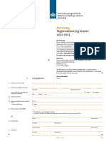 Aanvraag Tegemoetkoming Leraren 2022 2023