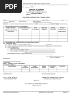 ERF-Form Samar Division