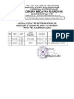 Jadwal Kegiatan Ekstrakurikuler