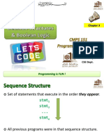 3-CMPS151-F22-Decision Structures and Boolean Logic