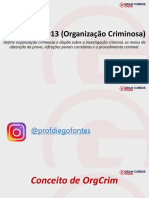 Lei 12.850/2013 define organização criminosa