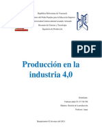 Producción en La Industria 4,0