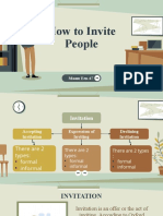 HOW TO INVITE PEOPLE - Spoken