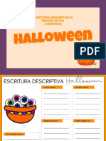 Escritura Descriptiva Cinco Sentidos en HALLOWEEN