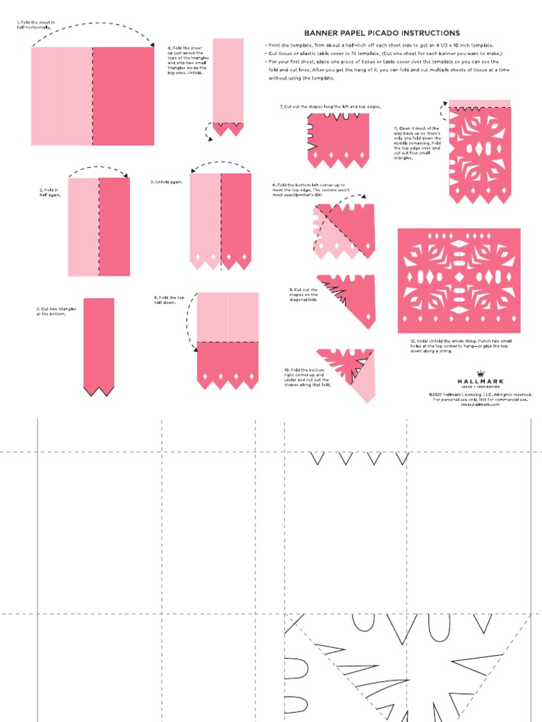 Papel Picado Templates and Instructions PDF Papel Picado Templates and Instructions PDF